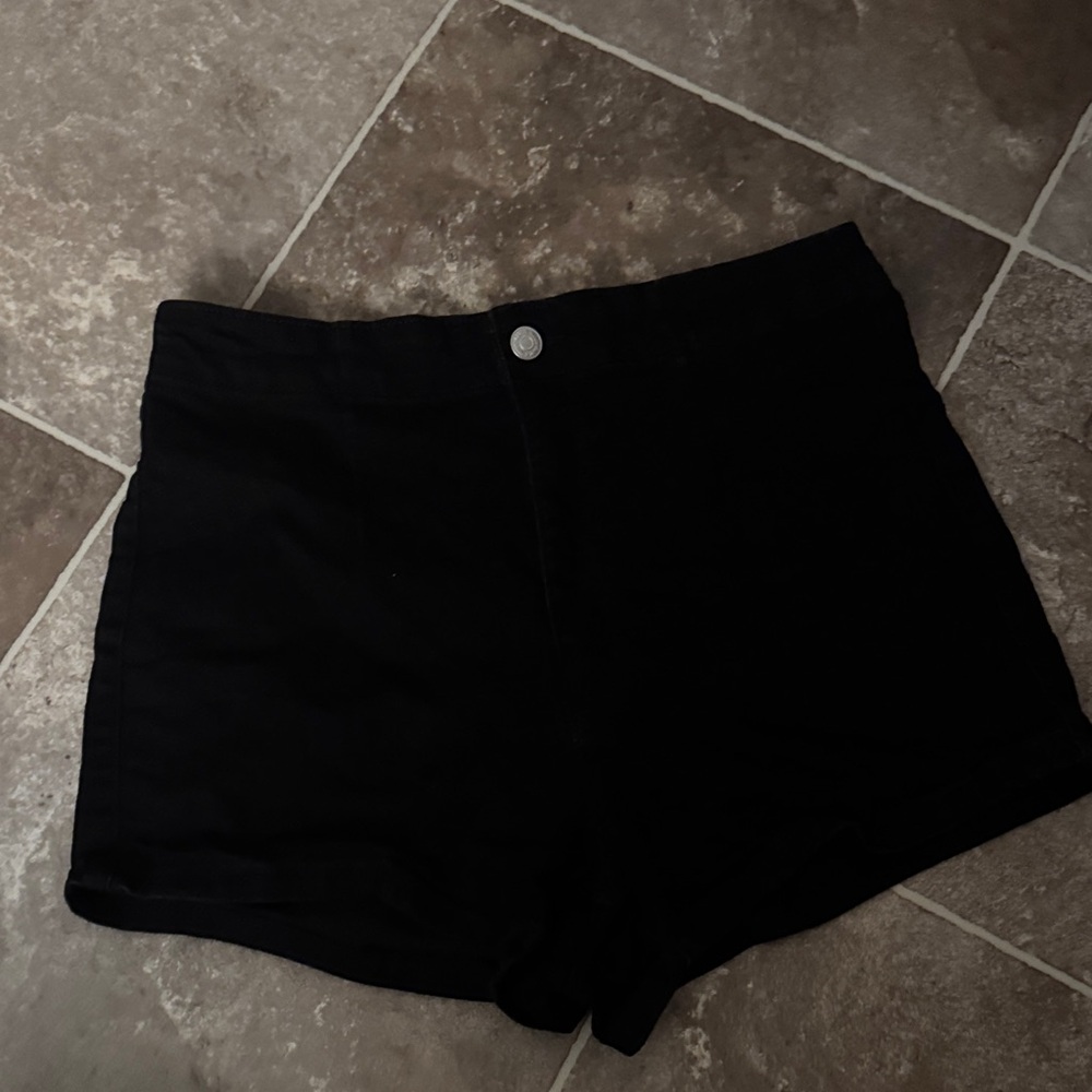wild fable Black High-Waist Women's Shorts